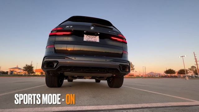 Exhaust Sound On 2023 BMW X7 XDrive40i   4K