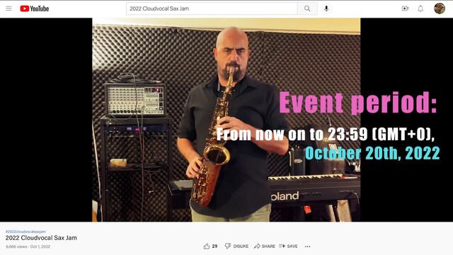 2022 Cloudvocal Sax Jam [CLOSED] смотреть онлайн