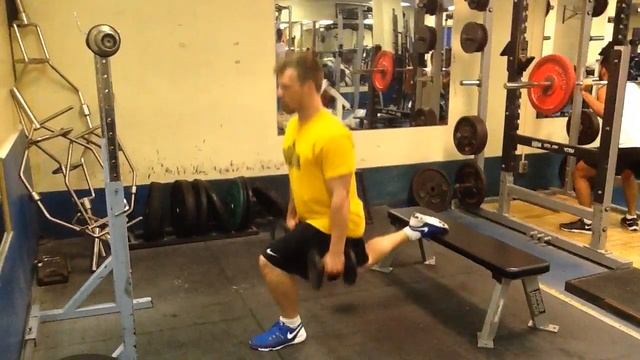 Rear Foot Elevated DB Split Squat смотреть онлайн