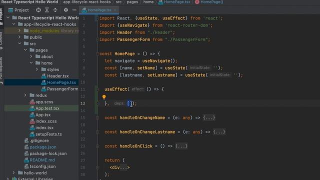 React Tutorial - Part 7 - React lifecycle and React hooks смотреть онлайн