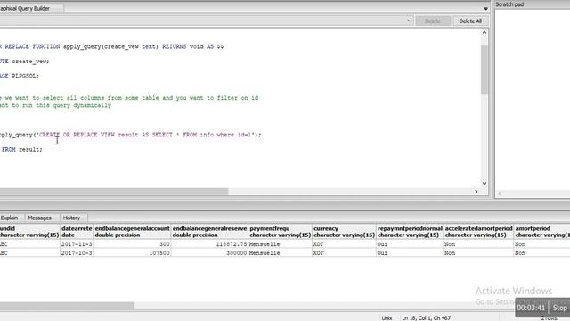 Postgres| PLSQL | Execute Dynamic SQL смотреть онлайн