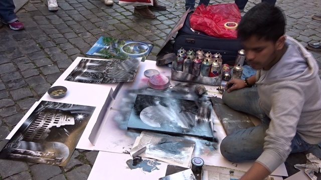 Уличный спрей-арт в Риме / Spray paint art / Стрит Арт 2 смотреть онлайн