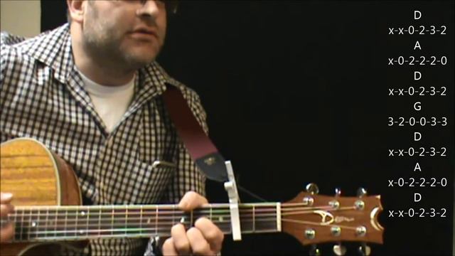 How to play "A Hard Rain's a-Gonna Fall" by Bob Dylan on acoustic guitar смотреть онлайн