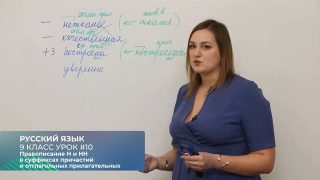 ОГЭ. Русский язык. #Урок10. Правописание н-нн в суффиксах причастий и отглагольных прилагательных смотреть онлайн
