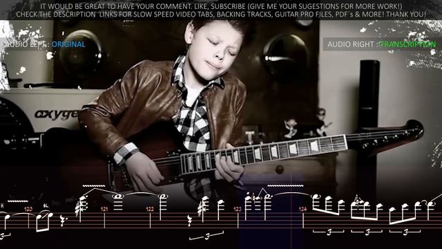 TOBY LEE - BLUEST BLUES - Guitar Tutorial Lesson - Animated Tab смотреть онлайн