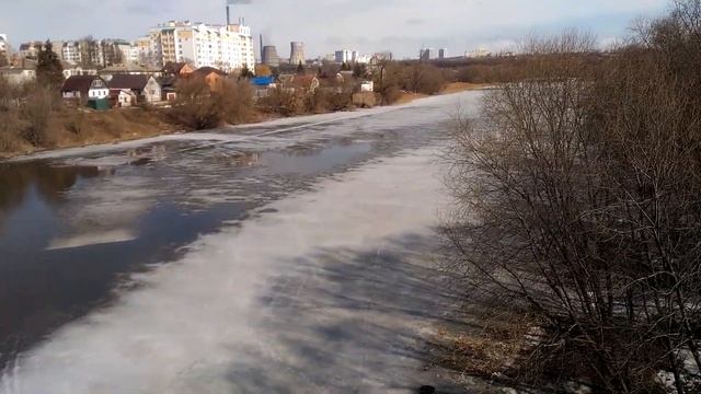 ЛЕДОХОД НА РЕКЕ ОКА !!! смотреть онлайн