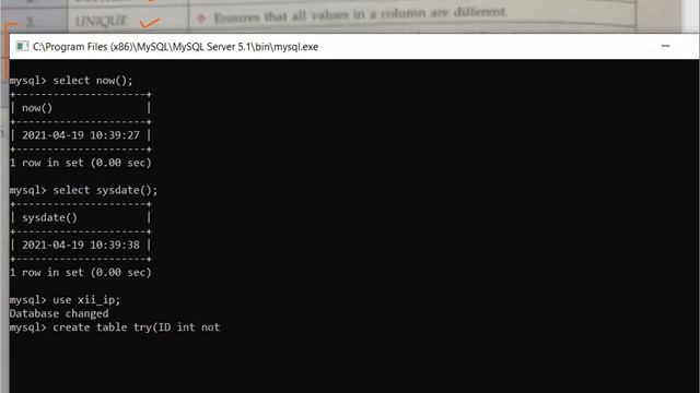 IP Class XII Part 4 MySQL Constraints смотреть онлайн