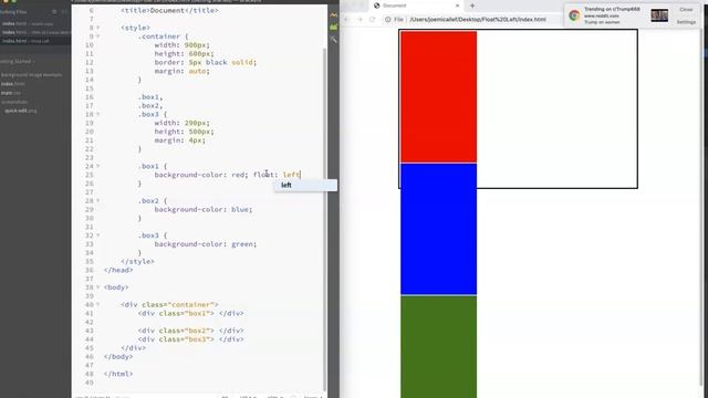 CSS Code Snippet: Float Left смотреть онлайн