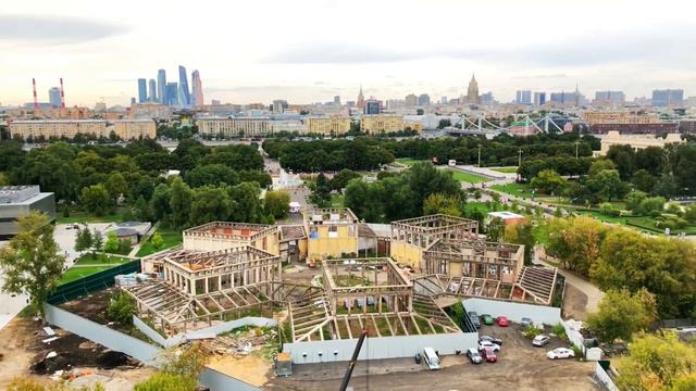 Вылазка на крышу, вид на Парк Горького, Москва смотреть онлайн