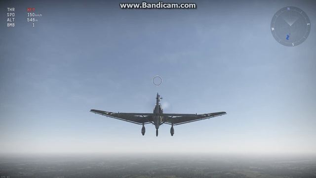 War Thunder Stuka JU 87 Siren "psychological effect" смотреть онлайн