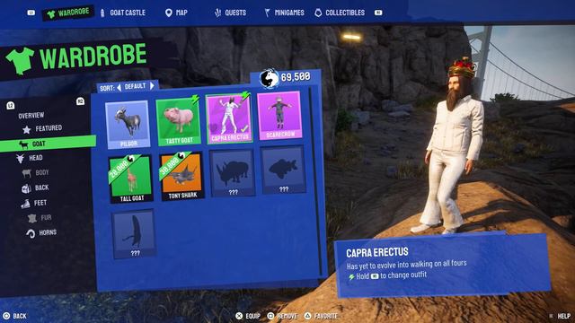 Goat Simulator 3💠How To Get The Capra Erectus Goat Outfit (Human Outfit)