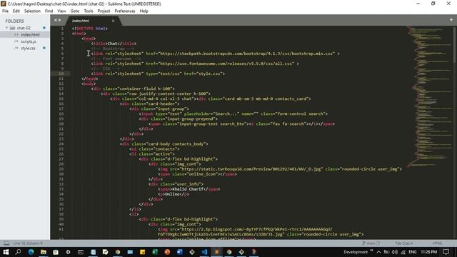 Chat Box using HTML, CSS, JavaScript смотреть онлайн