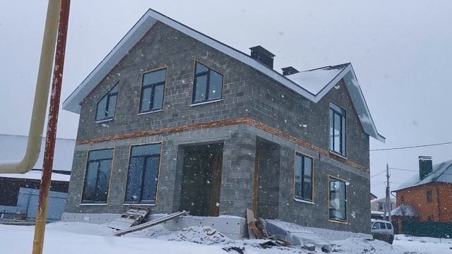 Строим дом. Утепление крыши зимой это жёстко! смотреть онлайн