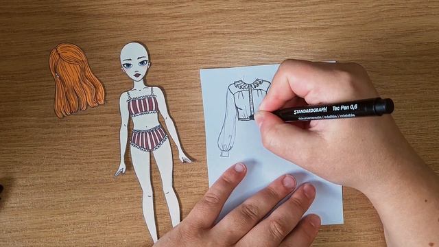 Drawing Paper Doll Outfit Everyday For 30 Days / DAY 3 OUTFIT #papercraft #diy #paperdolls #barbie смотреть онлайн