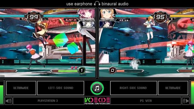 Dengeki Bunko: Fighting Climax (Playstation 3 vs PS Vita) Side by Side Comparison смотреть онлайн