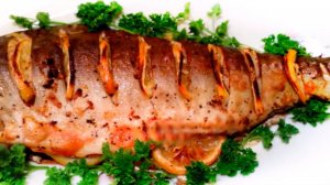 Горбуша, запеченная в духовке целиком! Вкусно и полезно!