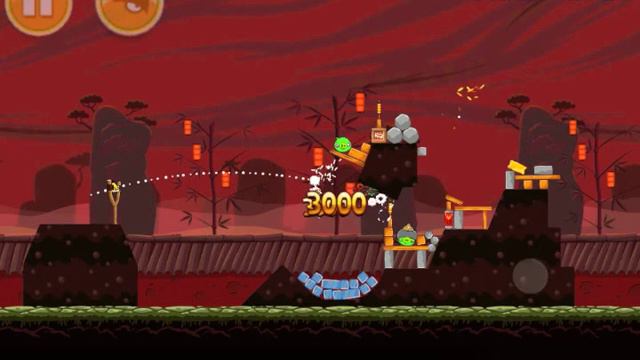 Angry Birds Season year of the dragon 1-2 2012 walkthrough 3 stars video HD gameplay IPhone 4S смотреть онлайн