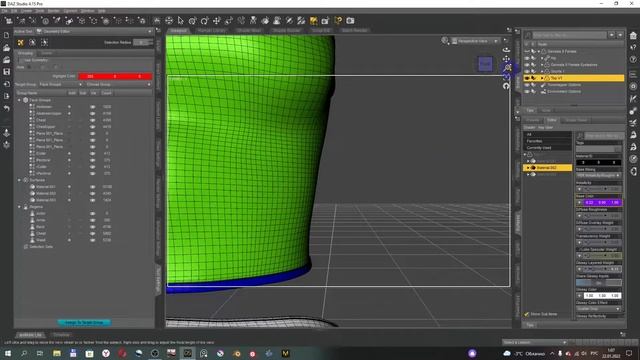Как изменить одежду в DAZ. Geometry Editor Tool. смотреть онлайн