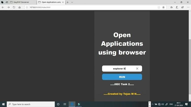Using PHP to open applicatons through a browser смотреть онлайн