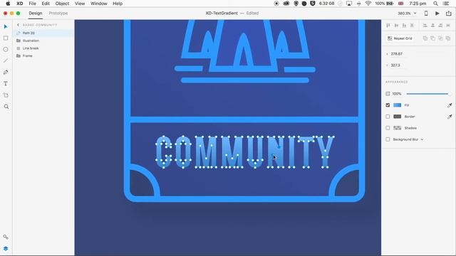 Adobe XD Tutorial | How To Add A Gradient To Text