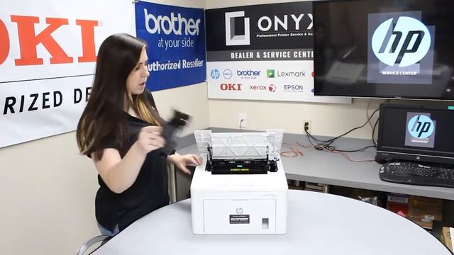 HP LaserJet Pro M203dw | Onyx Imaging | OKC Printer Repair | How to Change Toner смотреть онлайн