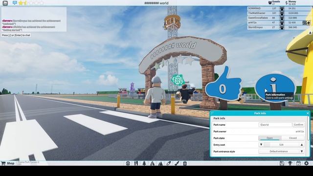 Строю парк аттракционов ROBLOX Theme Park Tycoon 2 смотреть онлайн