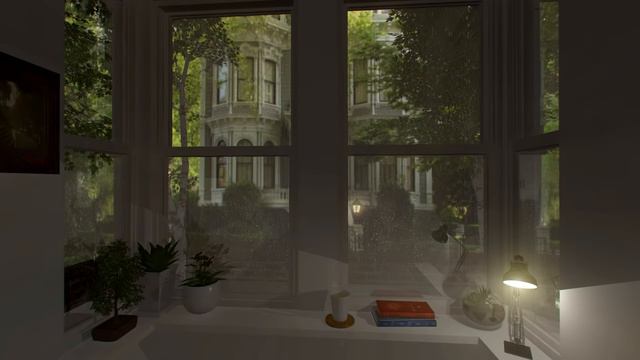 Rain Sounds Indoors _ No Thunder _ 3 Hours