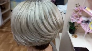 Окрашивание волос в блонд + растяжка цвета.Эстель.