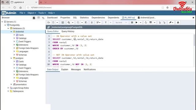 Learn how to apply IN Not IN and ANY operator in 4 mins | PostgreSQL Tutorial смотреть онлайн