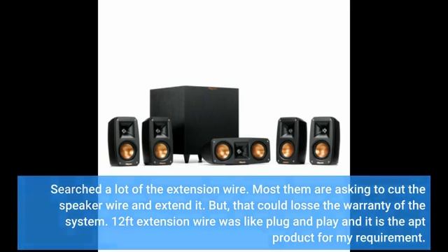User Review: 12ft speaker extension cable/wire/cord for Sony Home Theater systems which have 4.... смотреть онлайн