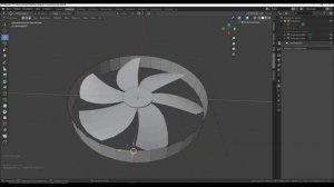 Вентилятор в Blender 3d
