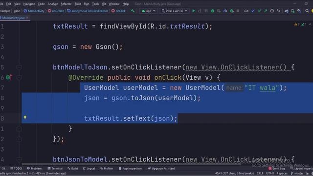 ANDROID - GSON LIBRARY TUTORIAL IN JAVA || JSON PARSING смотреть онлайн