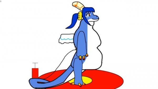 inflatable Angel dragon inflation popping