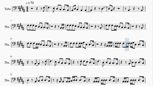 Tuba Sheet Music: How to play I Fall Apart by Post Malone смотреть онлайн