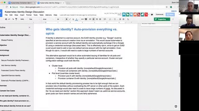 Kubernetes Container Identity Working Group 20170825 смотреть онлайн