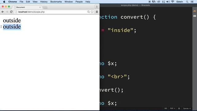 19 Global Variable and Scope in PHP смотреть онлайн