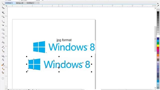 Corel DRAW X7 - Logo Tracing Basic, very simple step смотреть онлайн