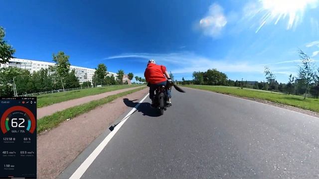 Begode Master, катаюсь по треку) Пытаюсь не упасть блин, а это сложно на этом колесе( смотреть онлайн