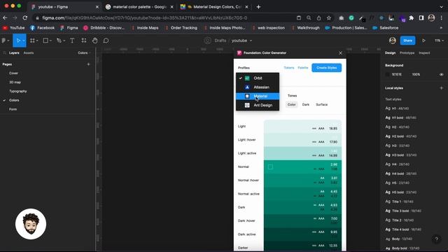 Easiest way to generate color palette in Figma смотреть онлайн