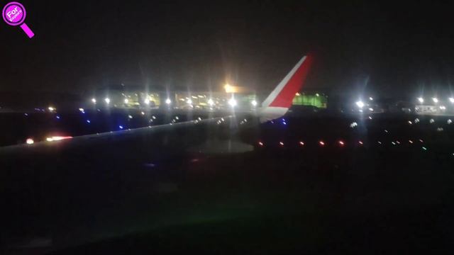 Mumbai Airport Night View In Landing Time | Night Landing At Mumbai Airport | Mumbai Airport Landin