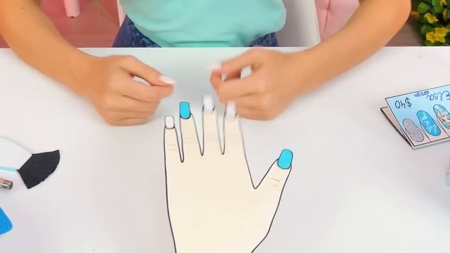 DIY Makeup For Elsa ❄️ Paper Doll Games and Crafts смотреть онлайн
