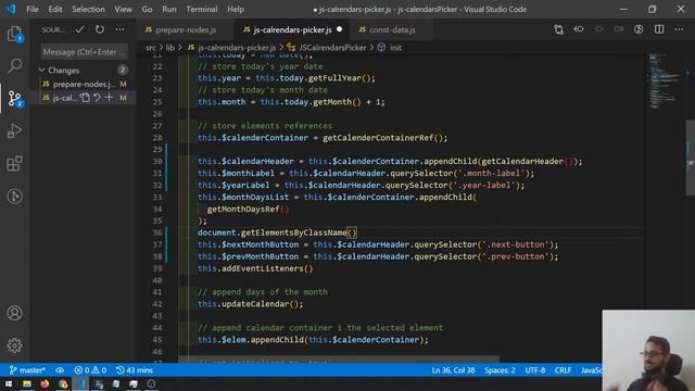 Live Coding - Create JS Datepicker Plugin #3 [Arabic] смотреть онлайн