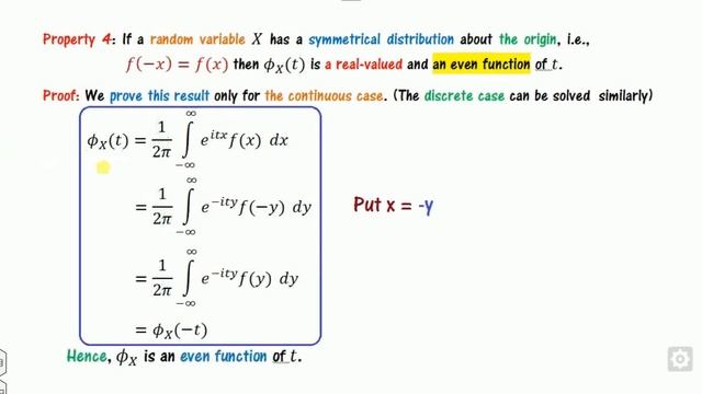 Characteristic Function & their Properties смотреть онлайн