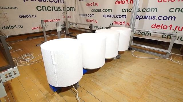 3D резка пенопласта на поворотном столе. смотреть онлайн