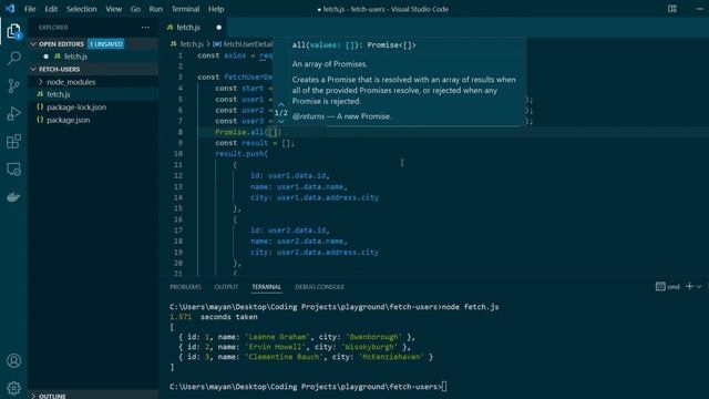 Write better JavaScript code | JS Best Practices (Promise.all/Destructuring) смотреть онлайн