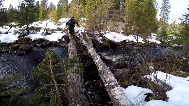 Открытие сезона жидкой воды 2019. Прогулка по реке Лососинка смотреть онлайн