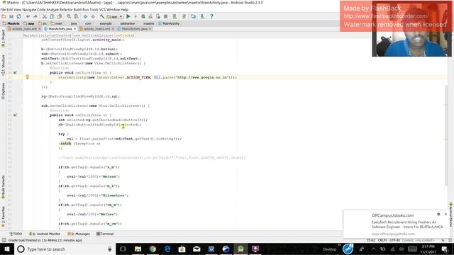 Distance Conversion using Radio Button Android смотреть онлайн