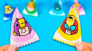 Бумажные сюрпризы Бравлы! Как сделать коробку из бумаги своими руками  Лайфхаки для школы