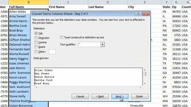 How to split a column in two in Microsoft Excel 2010. смотреть онлайн