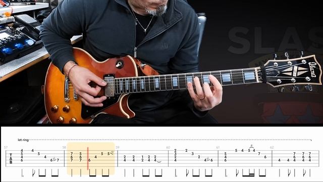 The call of the wild | Slash Feat. Myles Kennedy | guitar cover with solo + live tabs смотреть онлайн